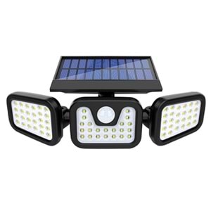 Powermaster Mx-W771a Sensörlü 3 Modlu 74 Ledli Solar Aydınlatmalı Duvar Lambası