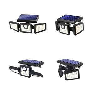 Powermaster Mx-W771a Sensörlü 3 Modlu 74 Ledli Solar Aydınlatmalı Duvar Lambası