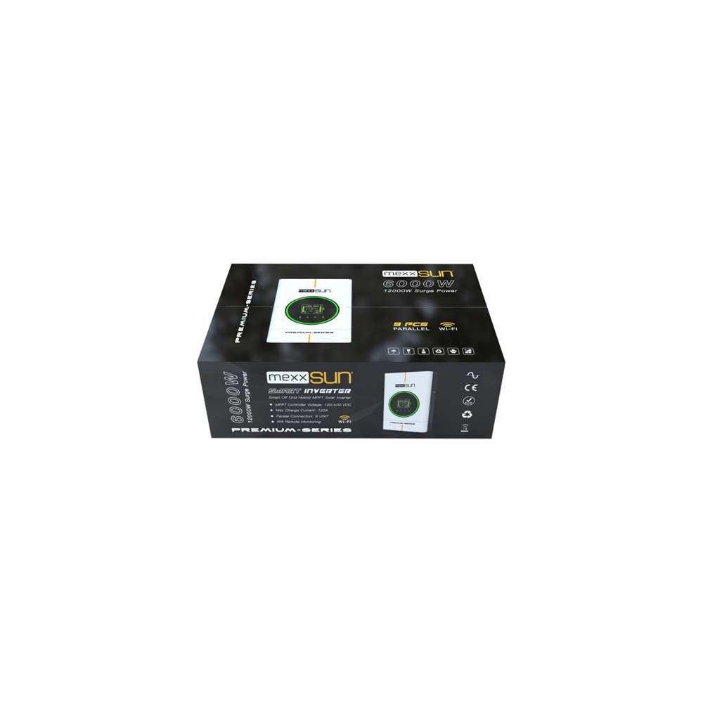 MEXX-P6kW - Premium 48V 6kW (Paralel /Wi-Fi/ Dual Output)