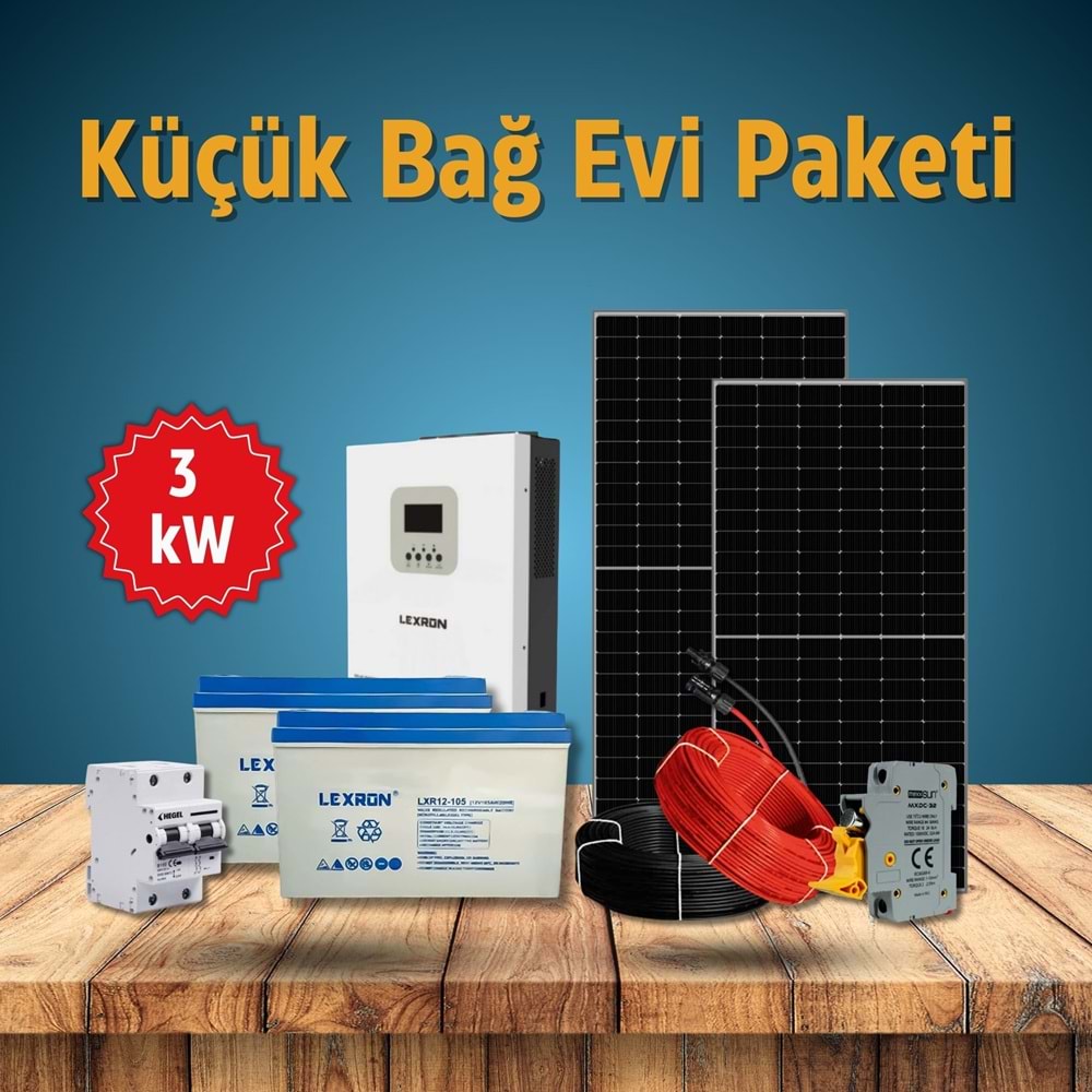 Küçük Bağ Evi Paketi 3 kW