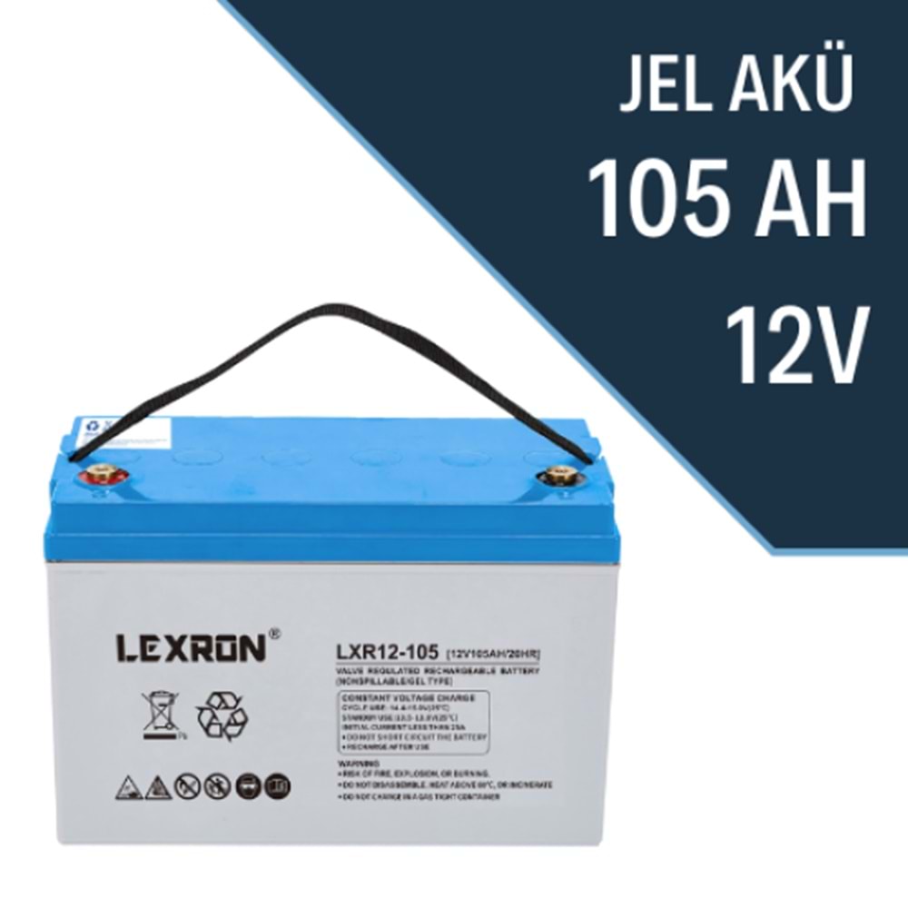 Lexron 105ah-12v Nano-Karbon Jel Akü
