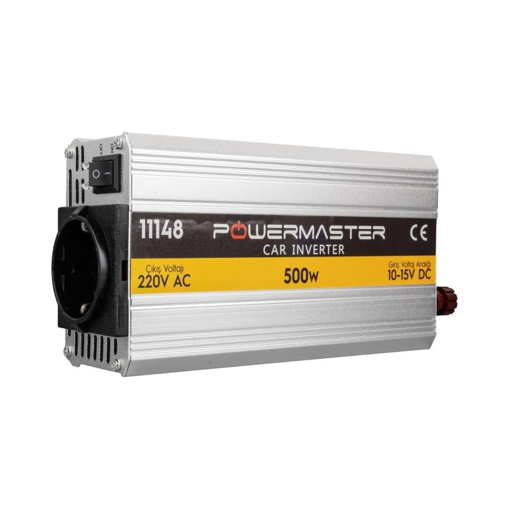 Powermaster Pm-11148 12 Volt - 500 Watt MS Inverter (10-15v Arası-220v Ac)