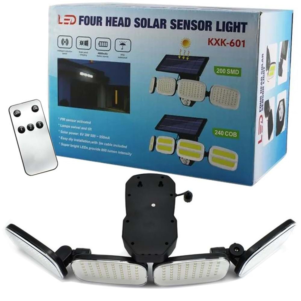 Powermaster 6 Volt 3 Watt Solar Panelli Hareket Sensörlü Ledli Lamba