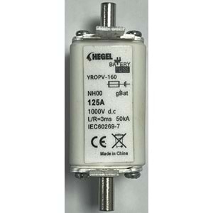 Dc Bıçaklı Sigorta 1000vdc 125a B Sınıf 1p- Hegel